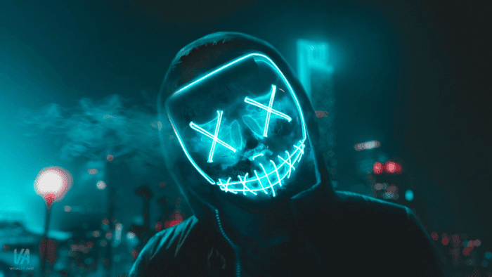 Mask with LED Lights