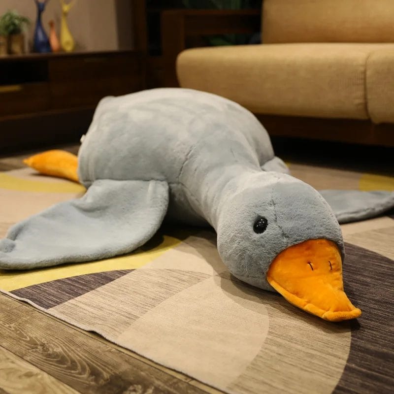 Giant Duck Plush Toys Fluffy Sleep Pillow Cute Animal Stuffed Swan Goose Soft Dolls Floor Mat Kids Girls Birthday Gift 1
