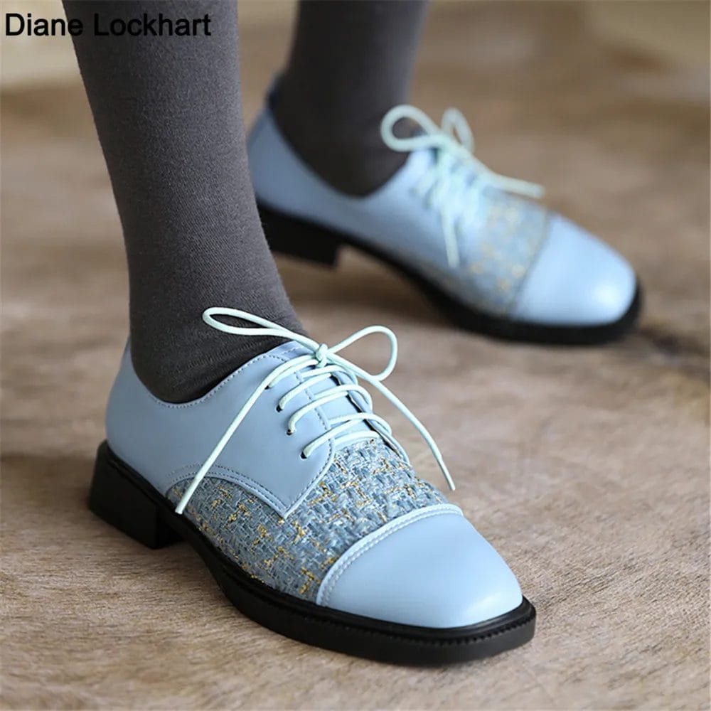 2022 Spring Fashion Korean Shoes Leather Shoes Women Creepers Oxford Shoes For Women Zapatos Casuales De Mujer Mocassin Femme 1