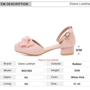 2024 Spring Autumn Women High Heels Mary Jane Pumps Party Wedding White Pink Lace Bow Princess Cosplay Lolita Shoes Size 31-43 5