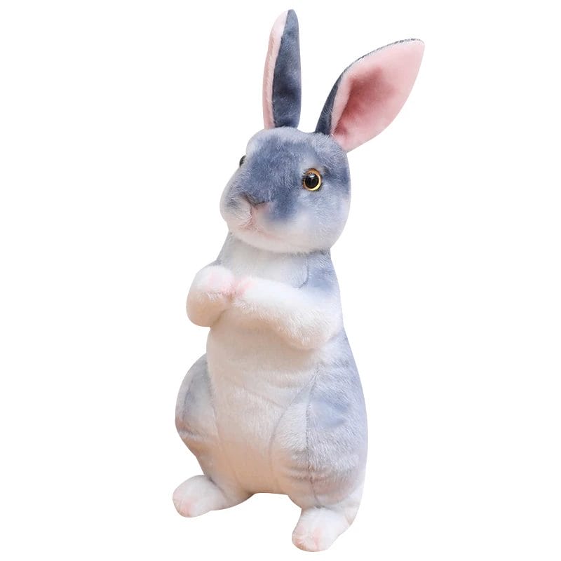 Lifelike Bunny Plush Stuffed Animal Realistic Rabbit Plushier BunnyToy Gifts for Kids Kawaii Doll For Children Christmas Gifts 1