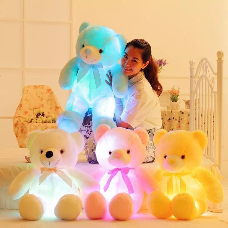 32-75cm Luminous Creative Light Up LED Teddy Bear Stuffed Animal Plush Toy Colorful Glowing Teddy Bear Christmas Gift for Kid 1