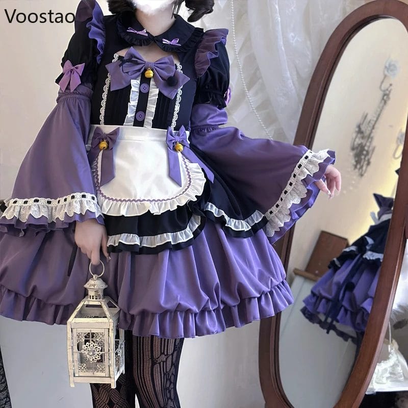 Vintage Gothic Lolita Op Dress Women Victorian Y2k Punk Oath Maid Princess Party Dresses Girls Harajuku Sweet Cute Evening Dress 1