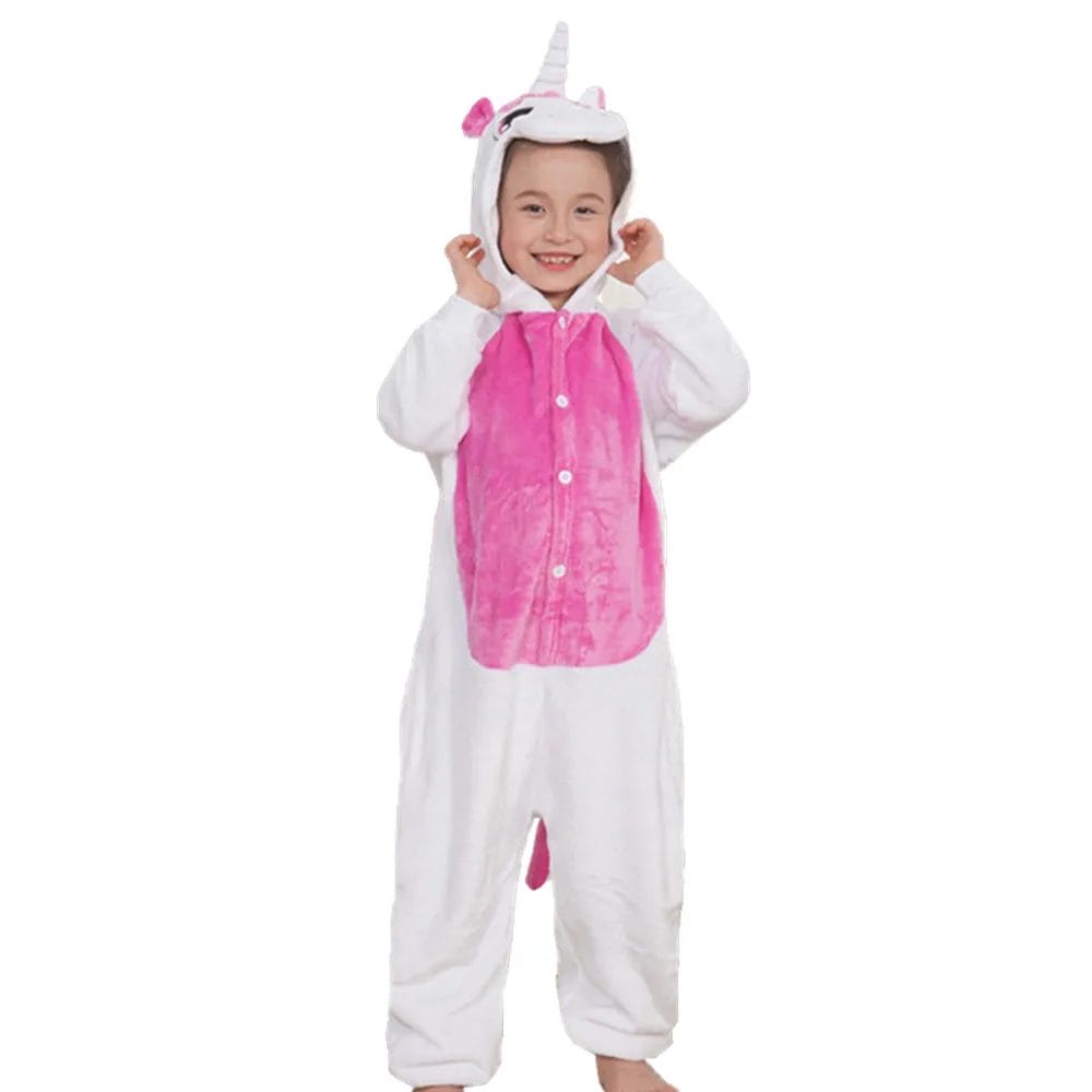 Unicorn ponies Cartoon Costumes Cosplay Jumpsuit Costume For Children Kids Onesies Pajamas Clothing For Halloween Carnival 1