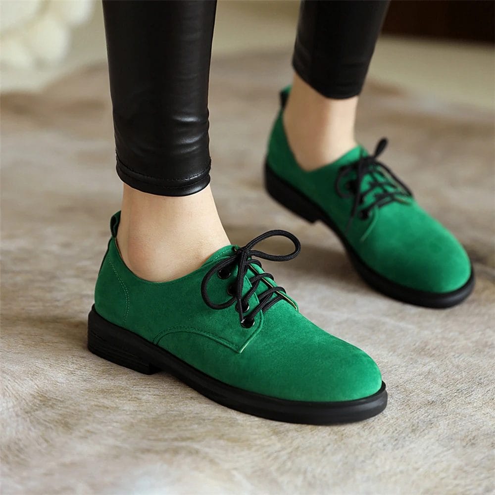 Women Flats Oxford Shoes Woman PU Leather Loafer Shoes Ladies Large Size 34- 42 Vintage Casual British Oxfords Shoes For Women 1