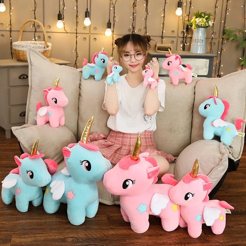 10/20cm Soft Unicorn Plush Toy Baby Kids Appease Sleeping Pillow Doll Animal Stuffed Plush Toy Birthday Gifts for Girls Children 1