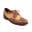 Round Toe Woman Shoes Lace-Up Bullock Carving Loafers Low Heel Chunky Ladies British Style Oxfords Flats Zapatos Mujer Brown 8