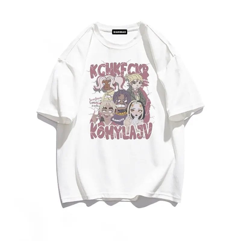 Streetwear Casual T Shirts for Women Stylish Vintage Y2k Tops Tee Women Graphic T Shirts Harajuku Korean Hip Hop Clothes Kawaii 1
